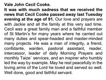 Saint Martins- Cicil Cooke